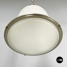 Charger l'image dans la galerie, Chandeliers in opaline glass and metal, 1960s