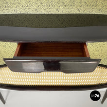 画像をギャラリービューアに読み込む, Console in wood, fabric and straw, 1950s