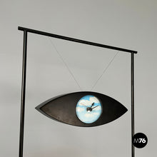 画像をギャラリービューアに読み込む, Floor clock with eye-shape mirror by Alias, 1990s