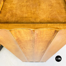 Charger l'image dans la galerie, Wooden square pedestals with wavy profile, 1960s