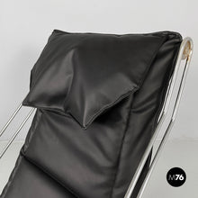 将图片加载到图库查看器,Armchair in faux leather and steel, 1970s