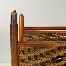 Load image into Gallery viewer, Magazine rack in rattan, 1960s