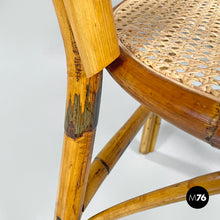 画像をギャラリービューアに読み込む, Rattan and Vienna straw chairs, 1970s