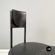 将图片加载到图库查看器,Black rubber and metal chair by Zeus, 1990s