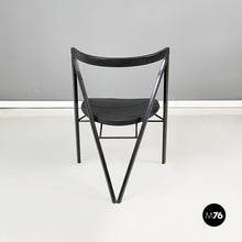 Charger l'image dans la galerie, Black rubber and metal chair by Zeus, 1990s