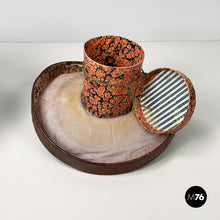 Charger l'image dans la galerie, Party set with leather hatbox, mid 1900s