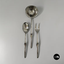 Charger l'image dans la galerie, Cutlery set Ergonomica by Angelo Mangiarotti for Mepra, 1980s