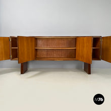 画像をギャラリービューアに読み込む, Wooden sideboard with four doors by Gio Ponti, 1940s