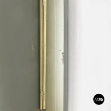 画像をギャラリービューアに読み込む, Full-length wall mirror with brass and glass details, 1940s
