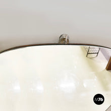 画像をギャラリービューアに読み込む, Wall mirror with brass details, 1960s