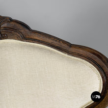 Load image into Gallery viewer, Armchairs in wood and white fabric, 1930s
