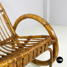 Carica l'immagine nel visualizzatore di Gallery, Armchairs in rattan, 1960s