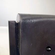 将图片加载到图库查看器,Black rubber and metal chair by Zeus, 1990s