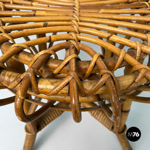 画像をギャラリービューアに読み込む, Stools in rattan, 1960s