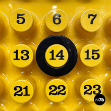 将图片加载到图库查看器,Wall perpetual yellow calendar by Giorgio Della Beffa for Ring A Date, 2000-2010s