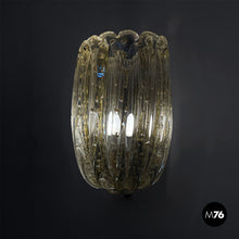 Charger l'image dans la galerie, Italian mid-century modern Murano glass wall lamps by Barovier&Toso, 1950s