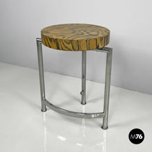 将图片加载到图库查看器,Wooden and metal coffee table, 1970s