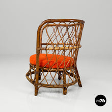 Load image into Gallery viewer, Rattan cockpit armchairs, 1970s