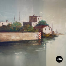 Load image into Gallery viewer, Oil painting with wooden frame, 1970s