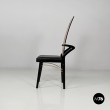 Load image into Gallery viewer, Wooden and brass chairs by Pierre Cardin, 1980s