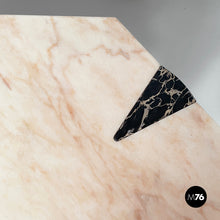 Charger l'image dans la galerie, Wall console in black and pink marble, 1980s