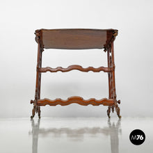 将图片加载到图库查看器,Wooden coffee table with casters, 1800s