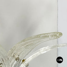 画像をギャラリービューアに読み込む, Pineapple-shaped wall lamp in fluted glass, 1980s