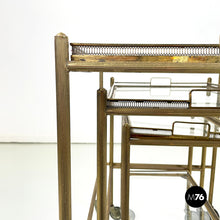 将图片加载到图库查看器,Brass and glass carts, 1960s