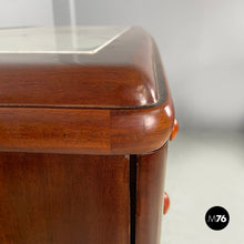 Load image into Gallery viewer, Chest of drawers in wood and marble, 1930s