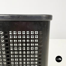 将图片加载到图库查看器,Black metal and plastic baskets by Neolt, 1980s