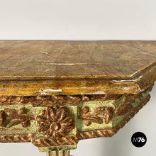 Load image into Gallery viewer, Consoles in green and yellow wood, 1700s