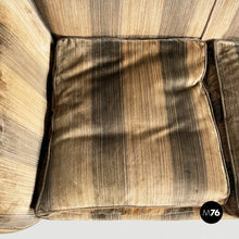 Charger l'image dans la galerie, Striped velvet sofa, 1930s