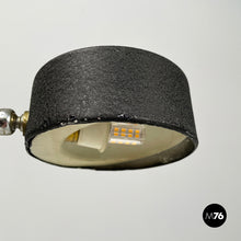 画像をギャラリービューアに読み込む, Adjustable table lamp in black metal, 1980s
