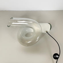 画像をギャラリービューアに読み込む, Knotted table lamp in glass, 1980s