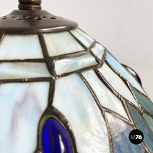 Load image into Gallery viewer, Table lamps in colored glass and brass, 1980s