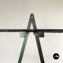 Load image into Gallery viewer, Bookcases in dark green metal, 1980s