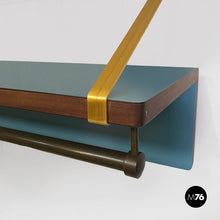 画像をギャラリービューアに読み込む, Wall coat rack with hat rack, 1960s