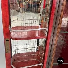 Load image into Gallery viewer, Bar cabinet with lamp in wood, mirror and glass, 1930s