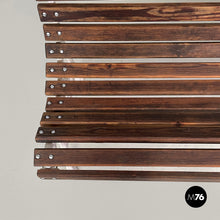 Load image into Gallery viewer, Wooden and white cast iron bench, 1930s