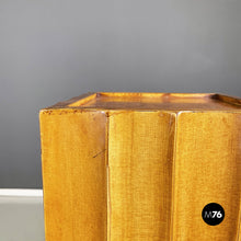 Charger l'image dans la galerie, Wooden square pedestals with wavy profile, 1960s