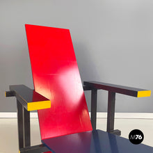 Load image into Gallery viewer, Armchair Red and Blue by Gerrit Thomas Rietveld for Cassina, 1971