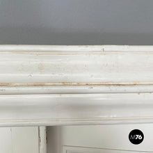 画像をギャラリービューアに読み込む, Double swing door entirely in white wood, early 1900s