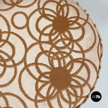 画像をギャラリービューアに読み込む, Round pouf by Pozzi, 1960s