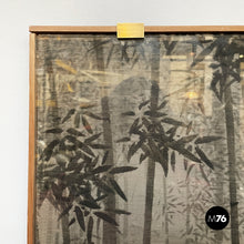 Load image into Gallery viewer, Silk tapestry with 5 foxes in bamboo forest, mid 1700s