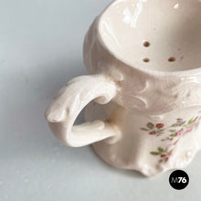 Load image into Gallery viewer, Barber mug in white ceramic by Staffordshire, 1900s