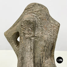 画像をギャラリービューアに読み込む, Sculpture in dark grey terracotta by Edmondo Cirillo, 1968