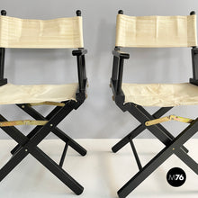 画像をギャラリービューアに読み込む, Folding director's chairs by Calligaris, 1990s