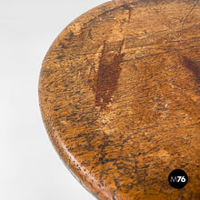 Load image into Gallery viewer, Stool in cast iron and wood, 1930s