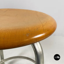 Charger l'image dans la galerie, Wooden and metal stool by Embru, 1960s