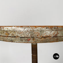 Load image into Gallery viewer, Stool in grey wood and metal, 1950s